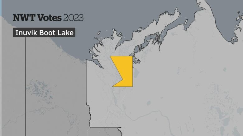 An electoral map for the Inuvik-Boot Lake district.