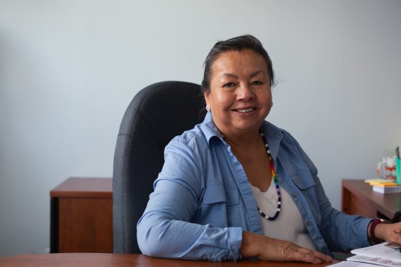 A head shot of an Indigenous woman. 