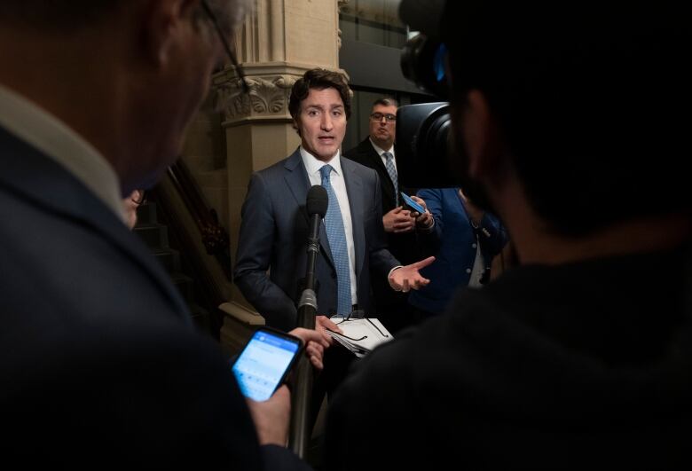 photo of justin trudeau on parliament hill 