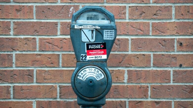 A parking meter.