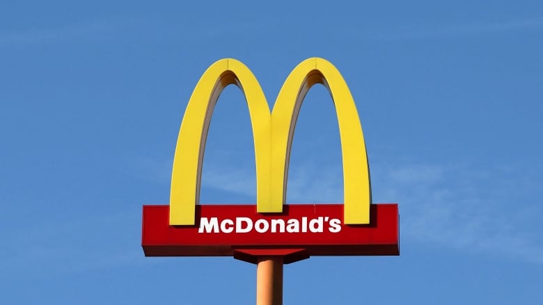 A sign for the U.S. fast food restaurant chain McDonald's is seen outside one of their restaurants in Sint-Pieters-Leeuw, near Brussels, Belgium September 5, 2023.