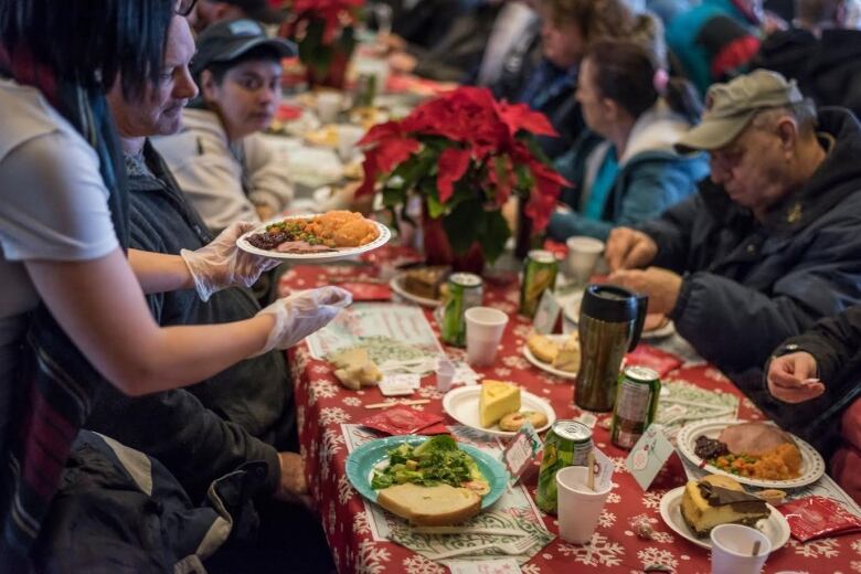 food being served 