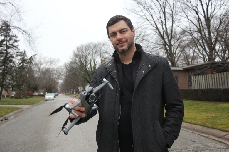 Man with drone. 