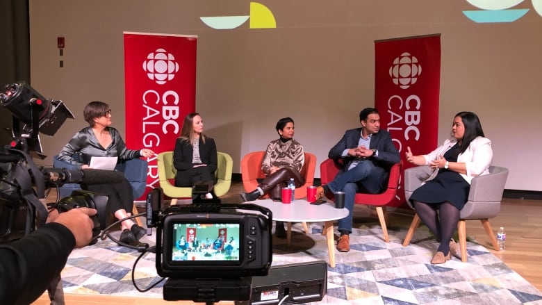 International students were a focus of discussion at a CBC Calgary live town hall on Thursday night. Around 150 people attended the event. 