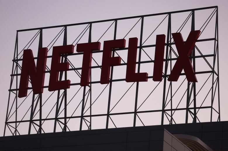 The Netflix logo is displayed at its corporate offices on September 25, 2023 in Los Angeles, California. 