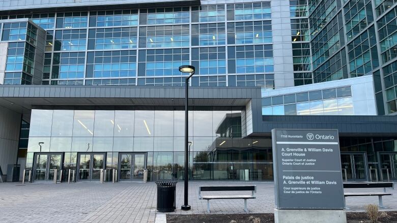 Exterior of Brampton courthouse.