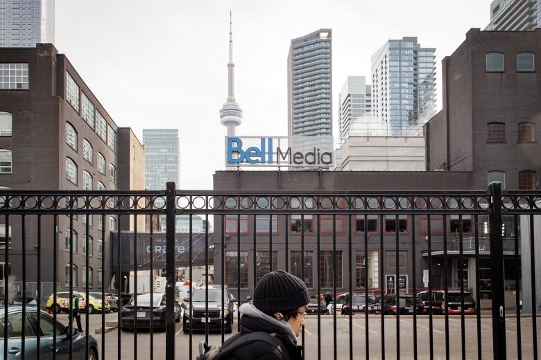 The Bell Media Studios, in downtown Toronto, are pictured on Feb. 8, 2024.