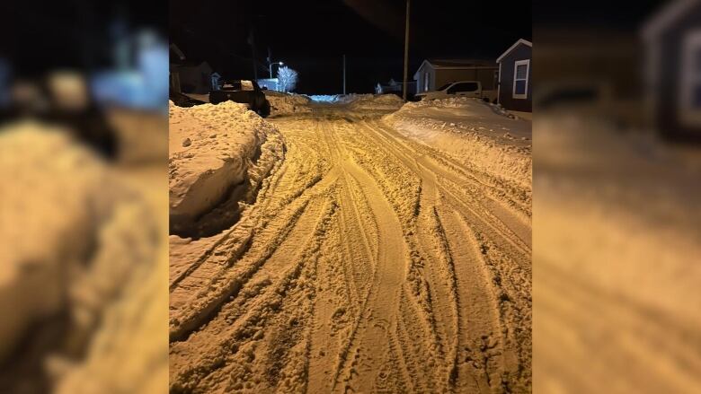 a snowy road 