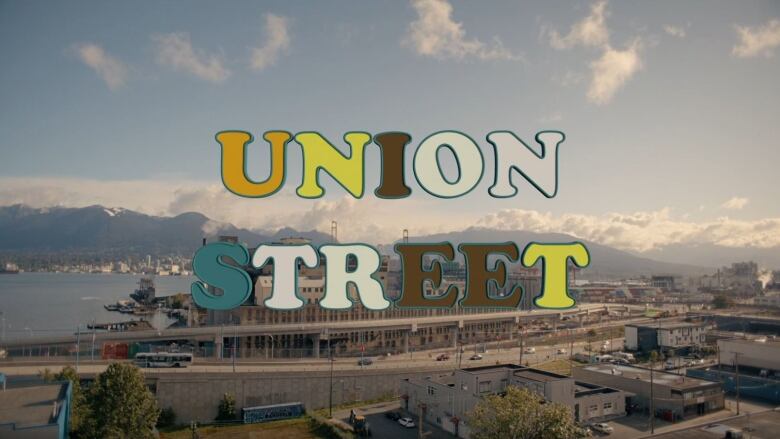 Screen grab of the title shot for the documentary, Union Street