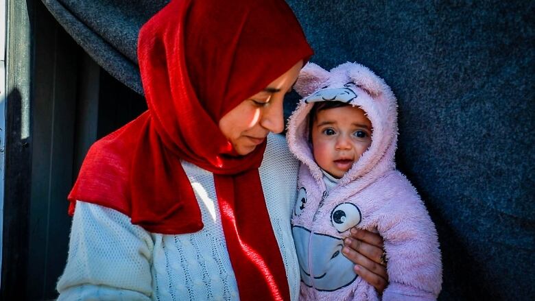 Nermin Abu Saif, whos 37 years old, had her second child in November at a hospital in Khan Younis,  Gaza.  She told CBC News she didn't have enough anaesthetic to get her through her caesarean section,  and the first days of her daughter's life were spent in a dirty crowded room, making it difficult for her surgery wound to heal.