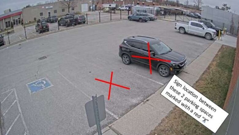 A surveillance camera view of the 'Internet Exchange Zone' in Windsor.