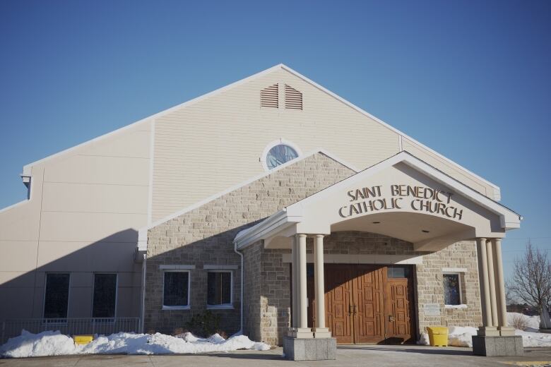 The exterior of Saint Benedict Catholic Church in Clayton Park. 