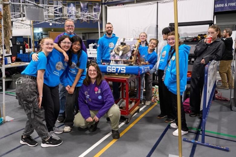 Members of the Amazon Warriors all-girl robotics team are from the Windsor, Ont., region.