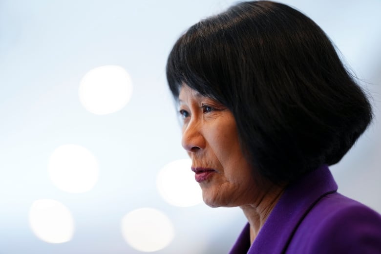 Toronto Mayor Olivia Chow speaks to reporters in Ottawa on Monday, Feb. 26, 2024. THE CANADIAN PRESS/Sean Kilpatrick