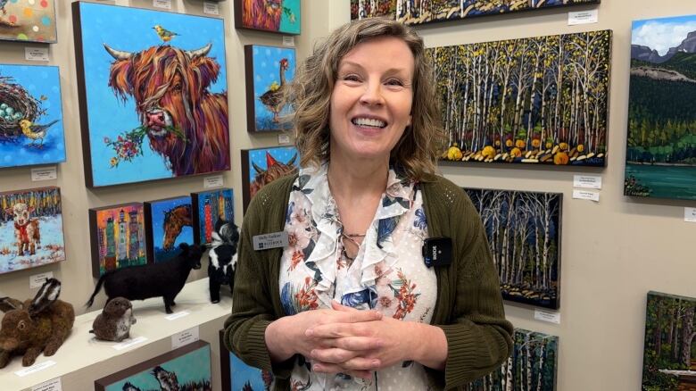 Shelley Faulkner pictured at the Bluerock Gallery in Diamond Valley.