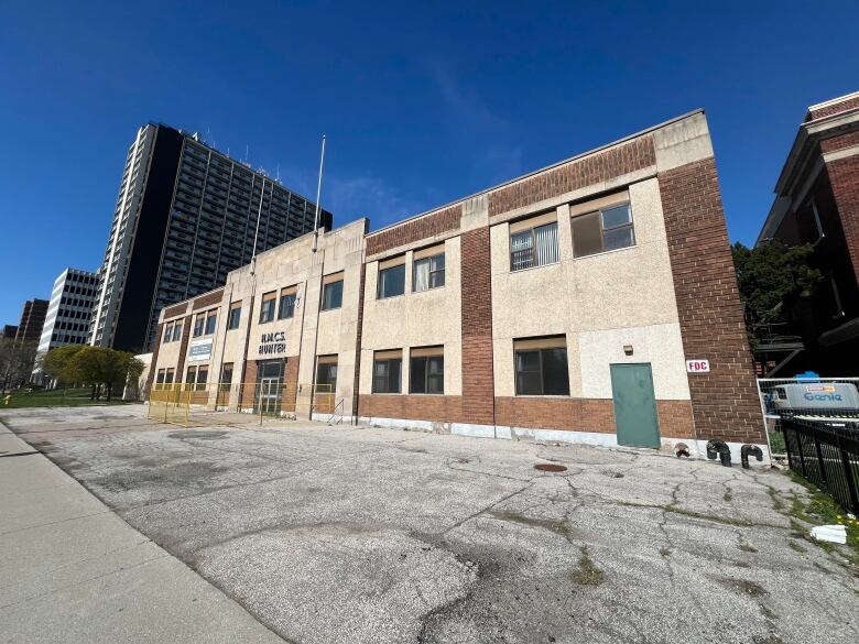 Budget 2024 says the Department of National Defence is working with the Canada Lands Company and other partners to divest 14 surplus properties that have potential for housing. They include the HMCS Armoury in Windsor, Ont., pictured.