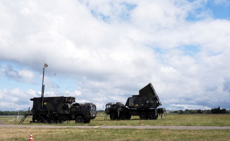 FILE PHOTO: German Patriot air defence system units are seen at the Vilnius airport, ahead of a NATO summit, in Vilnius, Lithuania July 10, 2023.