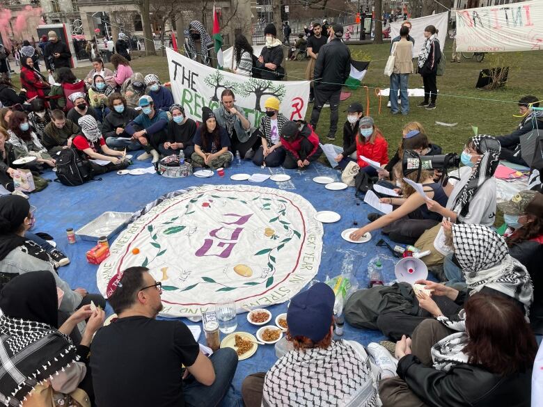 people celebrating passover