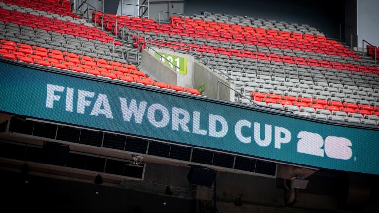 A sign that reads Fifa world cup 26