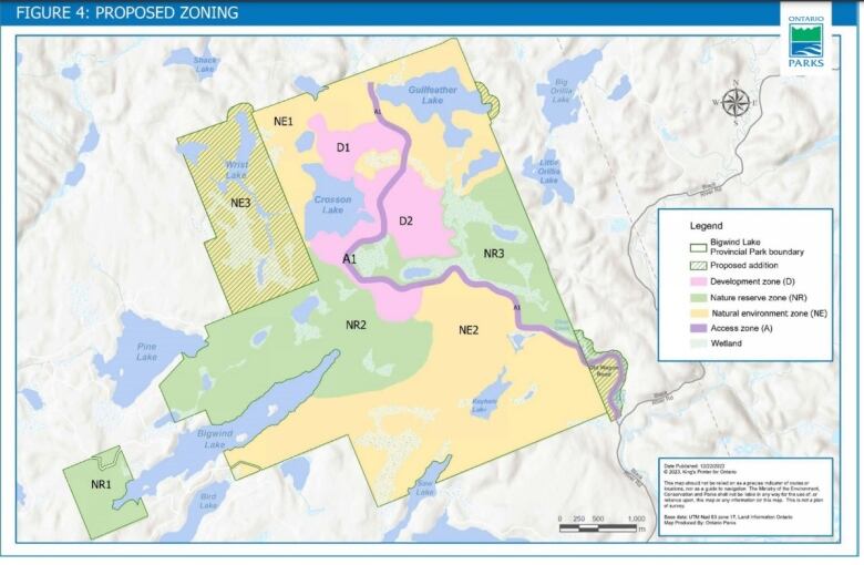 Part of the province's proposal includes an expansion of Bigwind Lake Provincial Park.