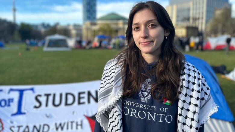 Erin Mackey, a University of Toronto student participating in the protest.