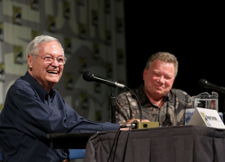 Producer-director Roger Corman, left, and actor William Shatner. 