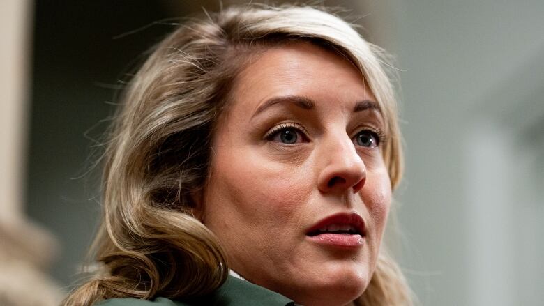 Minister of Foreign Affairs Mlanie Joly speaks to reporters before a cabinet meeting on Parliament Hill in Ottawa, on Tuesday, May 7, 2024.