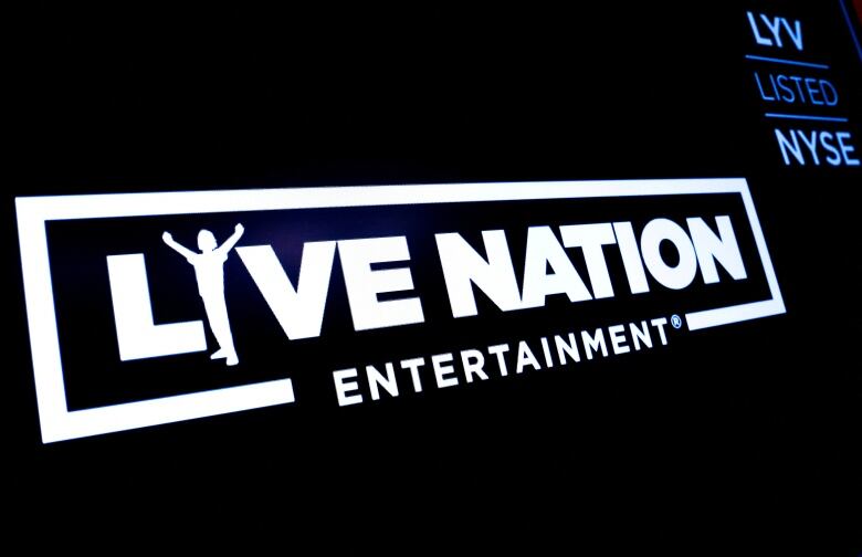 Live Nation's logo is displayed on a screen.