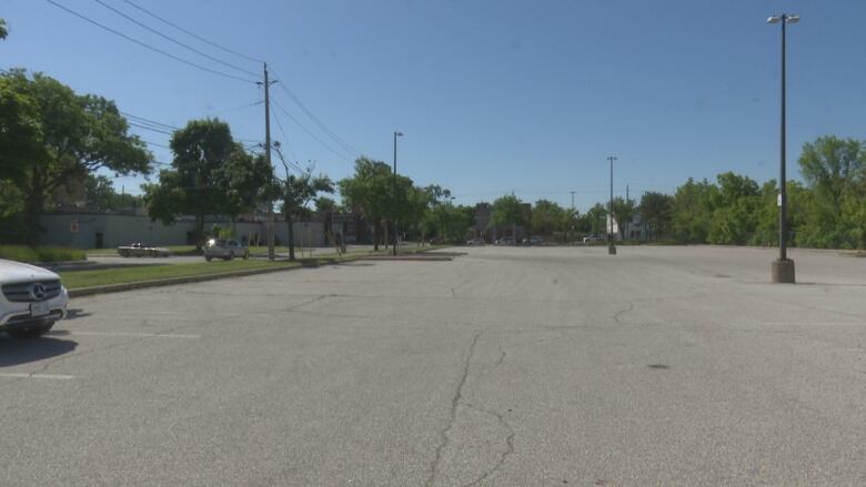 Parking lot on Caron Avenue