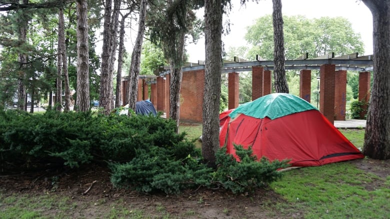 tents in park