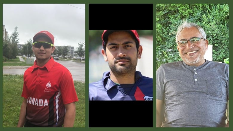 Misbah Rasool's son Baidar Bakht (left), brother Ahmed Abu-Bakar Saadi (centre), and father Irshad Rasool (right) are all successful cricketers.