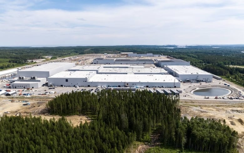 Northvolt factory in Sweden