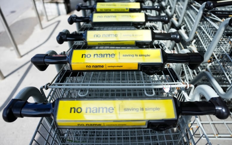 No Name logos on shopping carts