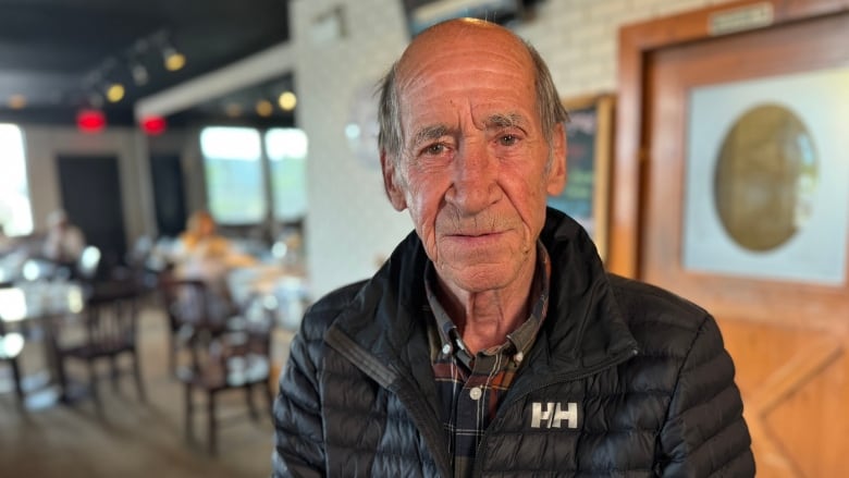 Portrait of Norm Kipke, one of the 33 residents of the Pine Grove Senior Citizens Manor whose home was destroyed in the Jasper fire. 