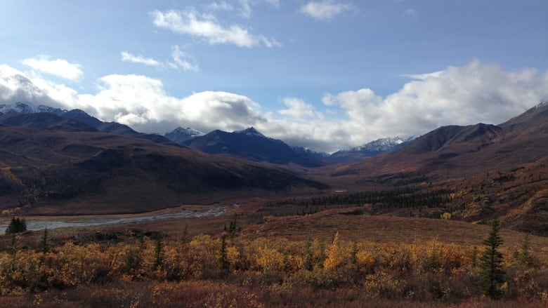 A shot of the mountains