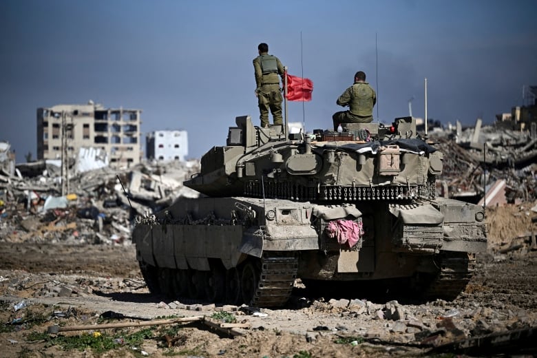 Israeli soldiers operate, amid the ongoing conflict between Israel and the Palestinian Islamist group Hamas, in the Gaza Strip, February 8, 2024. 