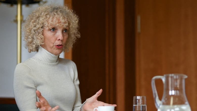 State Secretary and Special Envoy for International Climate Action Jennifer Lee Morgan speaks during an interview with Reuters at the Federal Foreign Office in Berlin, Germany October 13, 2022. REUTERS/Annegret Hilse