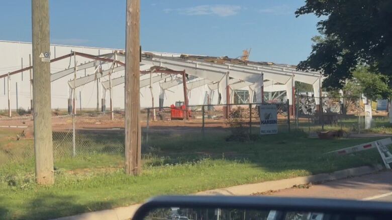 The old Simmons sports centre is demolished.