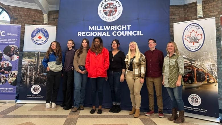 Eight women take part in the new program launched by the Millwright Regional Council and Build A Dream.