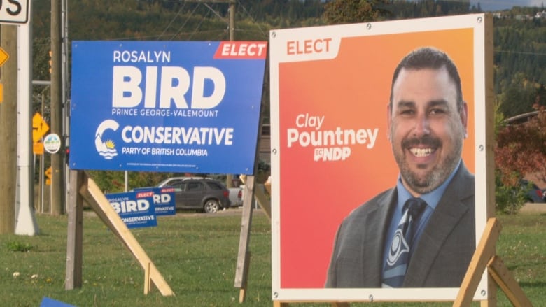 Election signs.