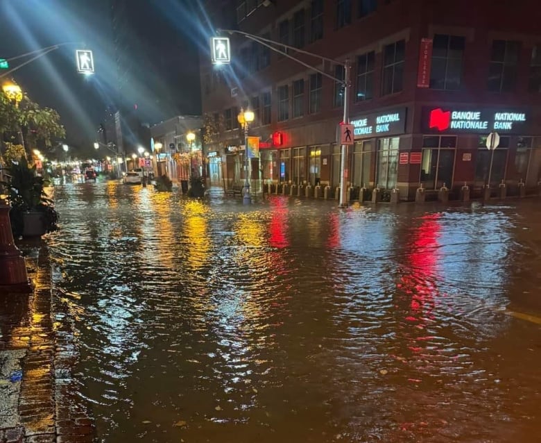 Road flooded