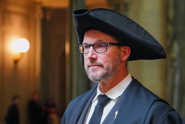 Saskatchewan Legislative Assembly Speaker Todd Goudy before the throne speech on Monday.