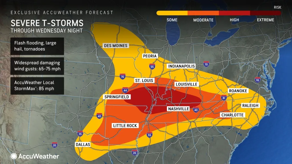 Severe Weather Hammers North America: Tornadoes Tear Through Central U.S. as Historic Wildfires Rage Out of Control